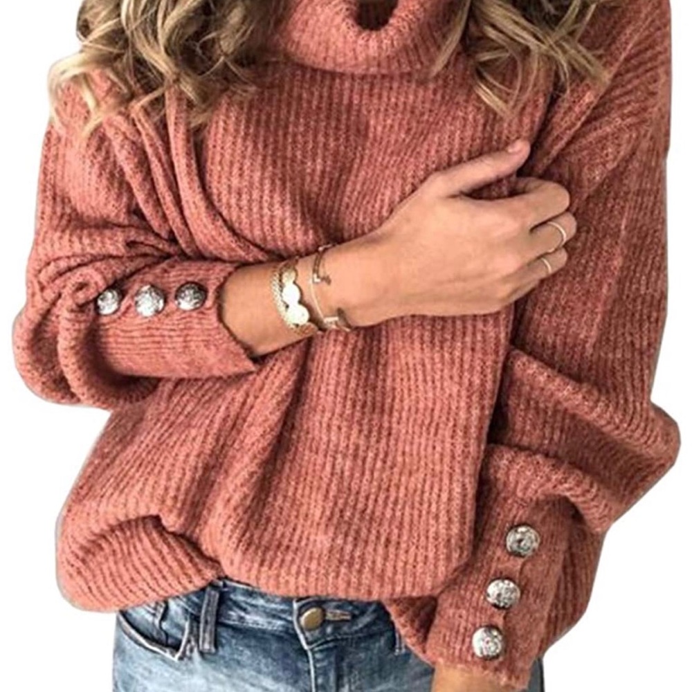 Chunky cowl neck sweater